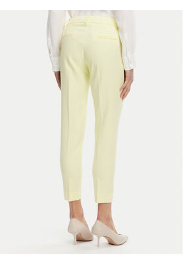 Maryley Spodnie materiałowe 25EB52Z/M24/43LL Żółty Regular Fit. Kolor: żółty. Materiał: syntetyk