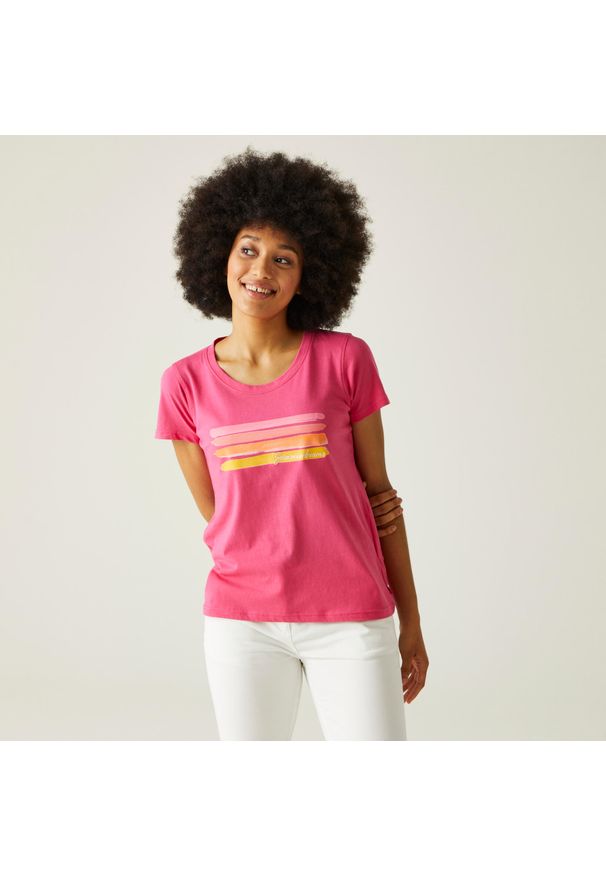 Regatta - Filandra VIII damska koszulka. Kolor: różowy. Sport: turystyka piesza