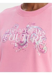Versace Jeans Couture Bluza 80HAIE02 CF00E Różowy Regular Fit. Typ kołnierza: kołnierzyk włoski. Kolor: różowy. Materiał: bawełna #5