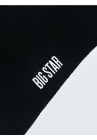 Big-Star - Skarpety damskie długie czarne Makara 906. Kolor: czarny. Wzór: prążki