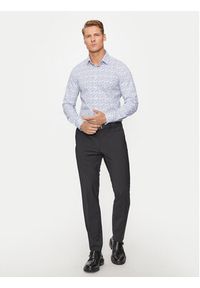 Calvin Klein Koszula Floral K10K113175 Niebieski Slim Fit. Kolor: niebieski. Materiał: bawełna #4