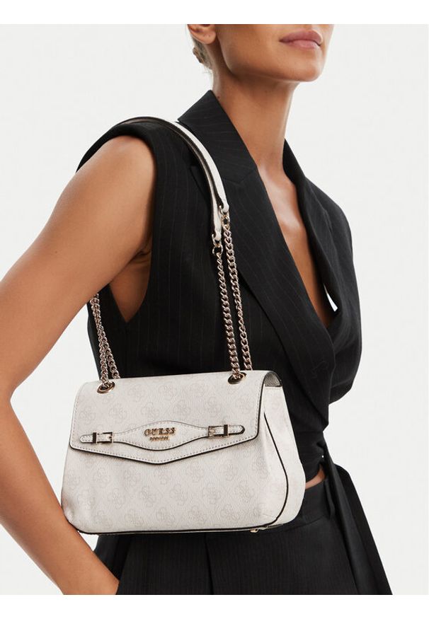 Guess Torebka Katya HWSG96 52210 Écru. Kolor: kremowy. Materiał: skórzane