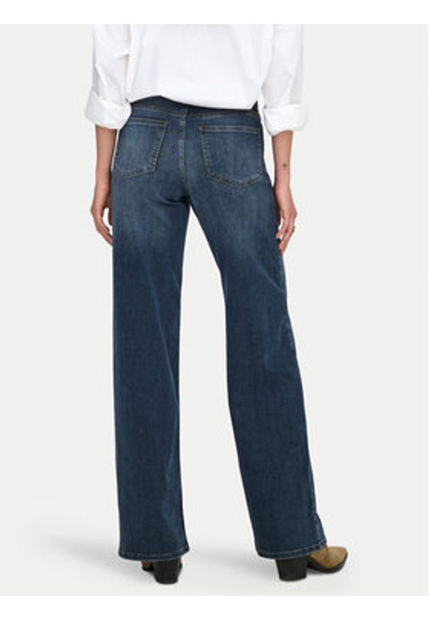 only - ONLY Jeansy Madison 15339459 Granatowy Wide Leg. Kolor: niebieski