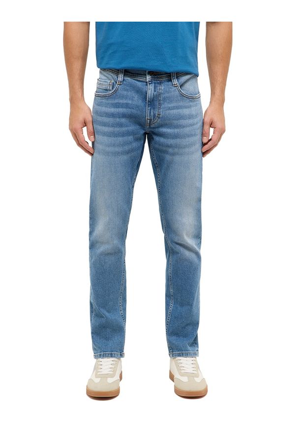 Męskie Spodnie Jeansowe Mustang Style Oregon Slim Denim Blue 1017433 5000 583