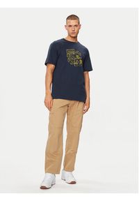 DC Shoes T-Shirt Rebuild Hss ADYZT05337 Granatowy Regular Fit. Kolor: niebieski. Materiał: bawełna #5