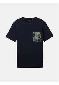 Tom Tailor T-Shirt 1040945 Granatowy Regular Fit. Kolor: niebieski. Materiał: bawełna #3
