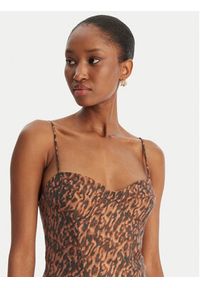 BARDOT - Bardot Sukienka koktajlowa Marcello 59817DB1 Brązowy Slim Fit. Kolor: brązowy. Materiał: syntetyk. Styl: wizytowy #4