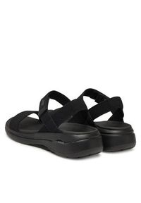 skechers - Skechers Sandały Go Walk Arch Fit Sandal-Polished 140264/BBK Czarny. Kolor: czarny. Materiał: materiał #6