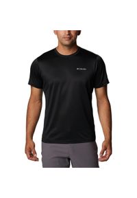 columbia - Koszulka sportowa męska Columbia Columbia Hike Crew z krótkim rękawem. Kolor: czarny. Długość rękawa: krótki rękaw. Długość: krótkie