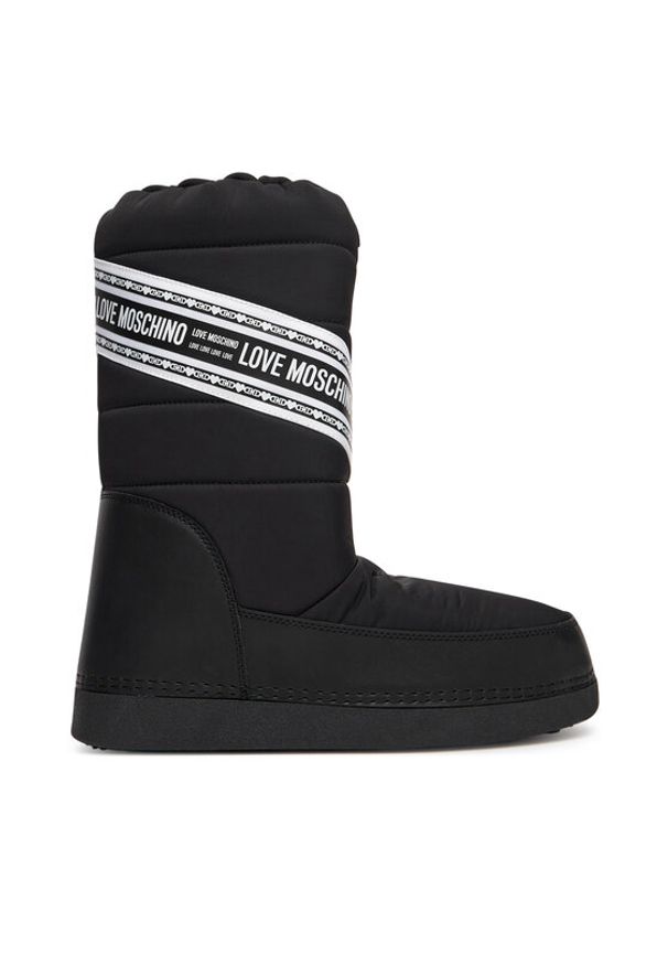 Love Moschino - LOVE MOSCHINO Śniegowce JA24162G1NISB000 Czarny. Kolor: czarny. Materiał: materiał
