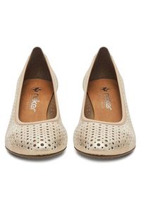 Rieker Czółenka CEO-41057-60 Złoty. Kolor: złoty. Materiał: materiał #3