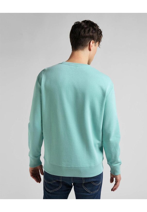Lee - LEE WOBBLY LEE SWS MĘSKA BLUZA KLASYCZNA MINT BLUE L81MSPUD 112145601. Styl: klasyczny