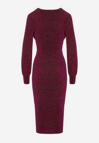 Born2be - Jasnofioletowa Dopasowana Sukienka z Kopertowym Dekoltem i Bufiastymi Rękawami Ulonissa. Okazja: na imprezę. Typ kołnierza: dekolt w kształcie V. Kolor: fioletowy. Typ sukienki: kopertowe. Styl: klasyczny #2