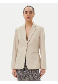 JJXX Marynarka Ellis 12268835 Beżowy Regular Fit. Kolor: beżowy. Materiał: syntetyk