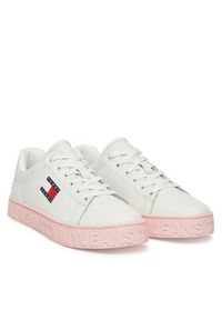 Tommy Jeans Sneakersy Tjw Logo Outsole Sneaker Ess EN0EN02703 Biały. Kolor: biały. Materiał: skóra #5
