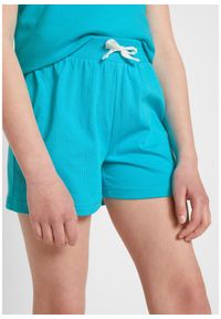 bonprix - Szorty z czystej bawełny organicznej (3 pary). Kolor: niebieski. Materiał: bawełna. Wzór: nadruk #2