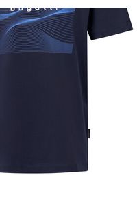 Bugatti T-Shirt 8350-75044C Granatowy Regular Fit. Kolor: niebieski. Materiał: bawełna #3