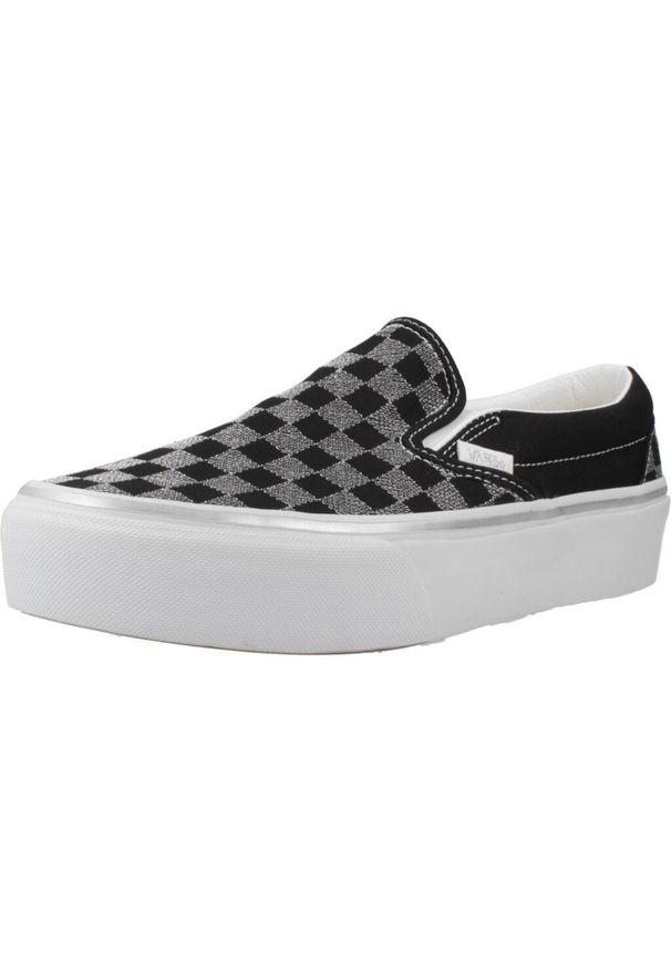 Vans - Buty VANS CLASSIC SLIP-ON PLATFORM Czarny. Zapięcie: bez zapięcia. Kolor: czarny. Materiał: tkanina. Obcas: na platformie. Model: Vans Classic. Sport: skateboard