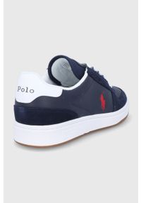 Polo Ralph Lauren Buty Polo Crt PP 809834463003 kolor granatowy. Nosek buta: okrągły. Zapięcie: sznurówki. Kolor: niebieski. Materiał: guma #5