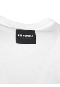 Les Hommes T-shirt | LF224100-0700-1009 | Round Neck | Mężczyzna | Biały. Okazja: na co dzień. Kolor: biały. Materiał: bawełna. Wzór: aplikacja. Styl: casual