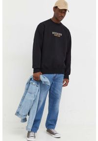 Dickies bluza męska kolor czarny z nadrukiem. Kolor: czarny. Wzór: nadruk. Styl: klasyczny #4