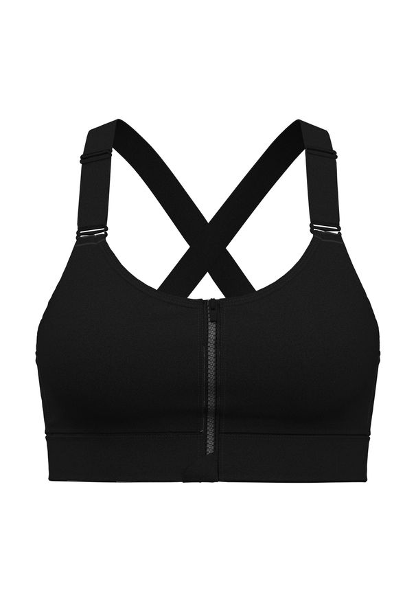 Biustonosz treningowy Under Armour Infinity High Zip 2.0. Kolor: czarny. Sport: fitness