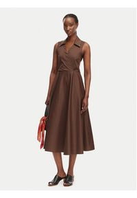 Fracomina Sukienka dzianinowa FS26SD2010W40201 Brązowy Regular Fit. Kolor: brązowy. Materiał: syntetyk #2