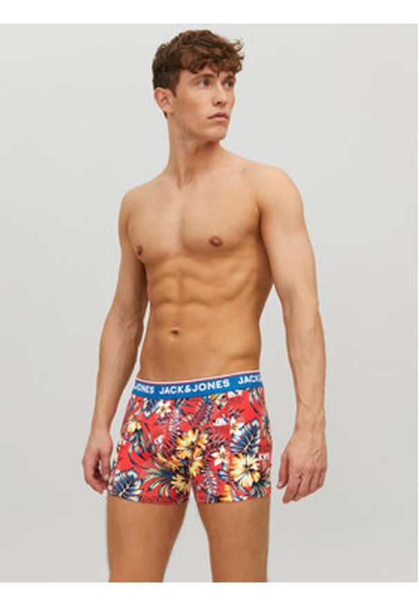 Jack & Jones Komplet 3 par bokserek Azores 12228458 Kolorowy. Materiał: bawełna. Wzór: kolorowy