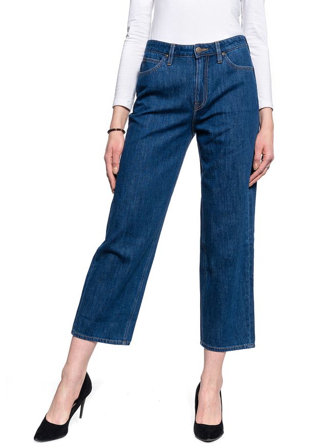 Lee - DAMSKIE SPODNIE JEANSOWE LEE Wide Leg RINSE L30SNA36