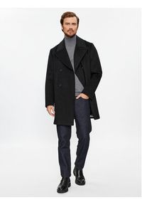 Guess Płaszcz wełniany M3BL40 WFO00 Czarny Regular Fit. Kolor: czarny. Materiał: wełna, syntetyk #7