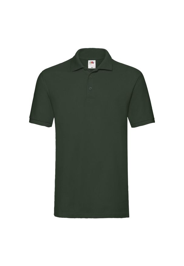 FRUIT OF THE LOOM - Koszulka Polo Premium Unisex Dla Dorosłych. Typ kołnierza: polo. Kolor: zielony