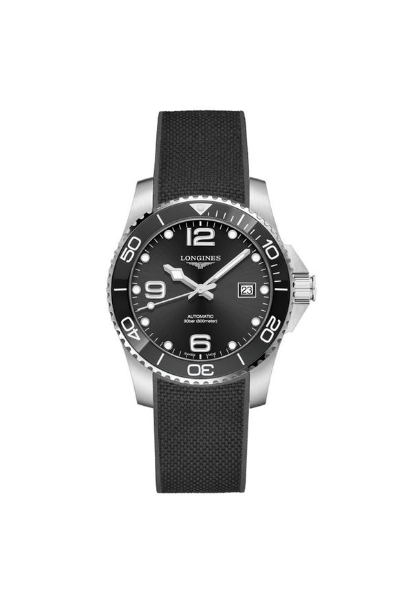 Zegarek Męski LONGINES HydroConquest L3.781.4.56.9. Rodzaj zegarka: analogowe. Materiał: guma, koronka. Styl: casual, sportowy