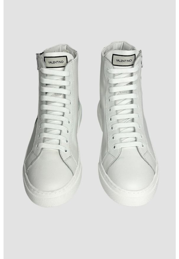 Valentino by Mario Valentino - VALENTINO Białe sneakersy HIGH-TOP. Kolor: biały