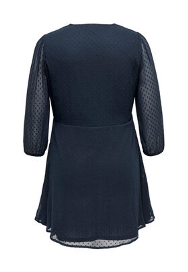 ONLY Carmakoma Sukienka codzienna 15286751 Niebieski Regular Fit. Okazja: na co dzień. Kolor: niebieski. Materiał: syntetyk. Typ sukienki: proste. Styl: casual