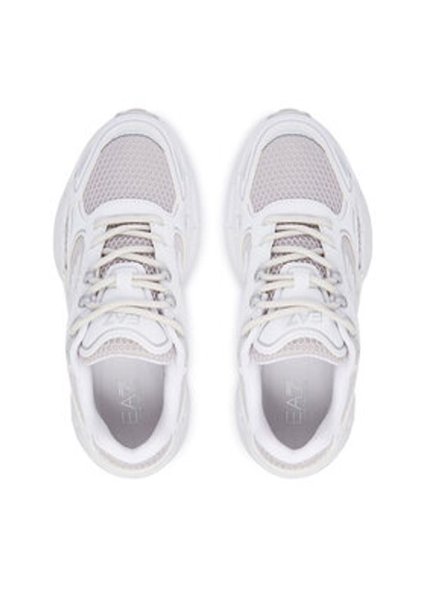 EA7 Emporio Armani Sneakersy 7X000663 AF23619 MZ203 Srebrny. Kolor: srebrny. Materiał: materiał