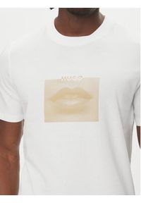 Hugo - HUGO T-Shirt Deterni 50544496 Biały Regular Fit. Kolor: biały. Materiał: bawełna #5