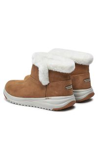 skechers - Skechers Botki On-the-GO Stellar 144775 Brązowy. Kolor: brązowy. Materiał: zamsz, skóra #4