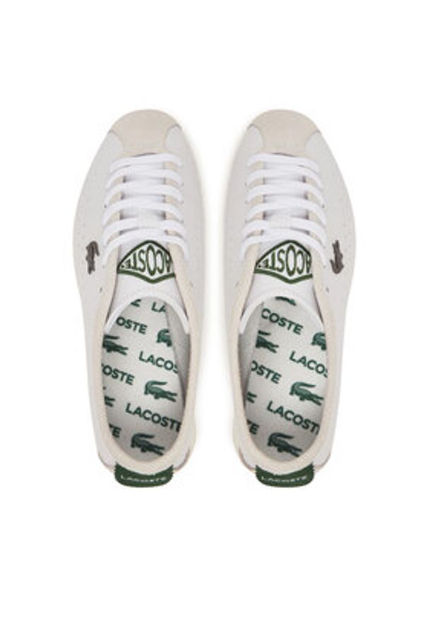 Lacoste Sneakersy Club-Low Leather 7-49SFA0043 Biały. Kolor: biały. Materiał: skóra