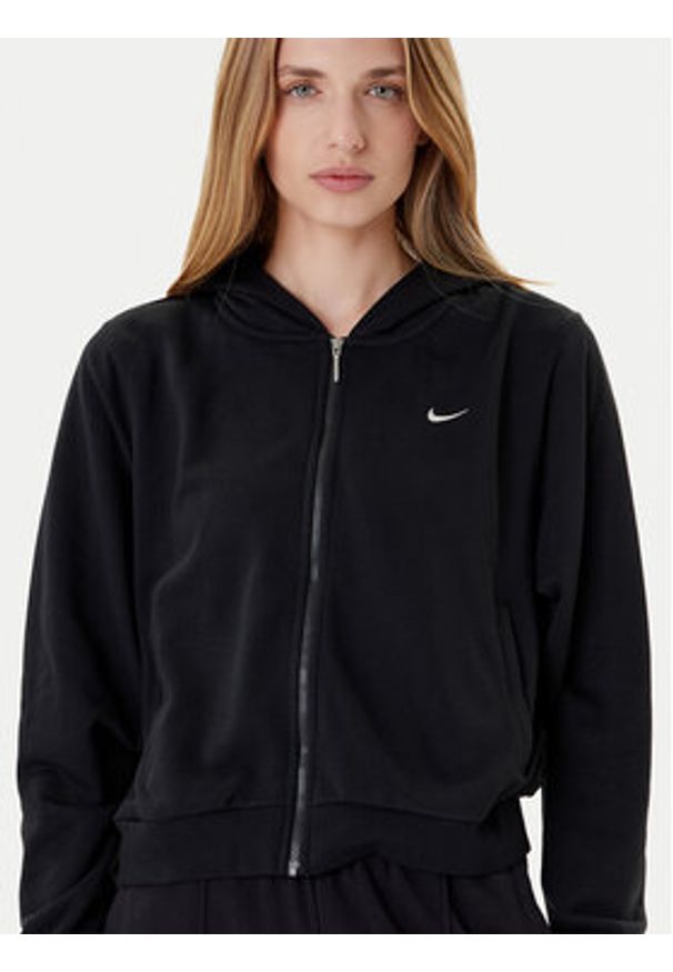 Nike Bluza Chill Terry FN2415 Czarny Relaxed Fit. Kolor: czarny. Materiał: syntetyk, bawełna
