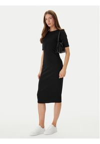 Calvin Klein Jeans Sukienka codzienna LV047D217G Czarny Slim Fit. Okazja: na co dzień. Kolor: czarny. Materiał: bawełna. Typ sukienki: proste. Styl: casual #2