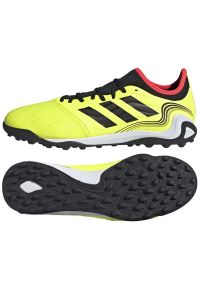 Adidas - Buty adidas Copa Sense.3 Tf M GZ1366 żółte żółcie. Kolor: żółty. Materiał: syntetyk. Szerokość cholewki: normalna #1
