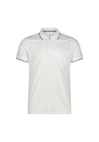 Polo CMP. Typ kołnierza: polo. Kolor: biały, wielokolorowy, szary