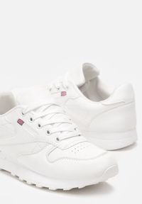 Born2be - Białe Sneakersy przed Kostkę Galadra. Okazja: na co dzień. Wysokość cholewki: przed kostkę. Kolor: biały #4