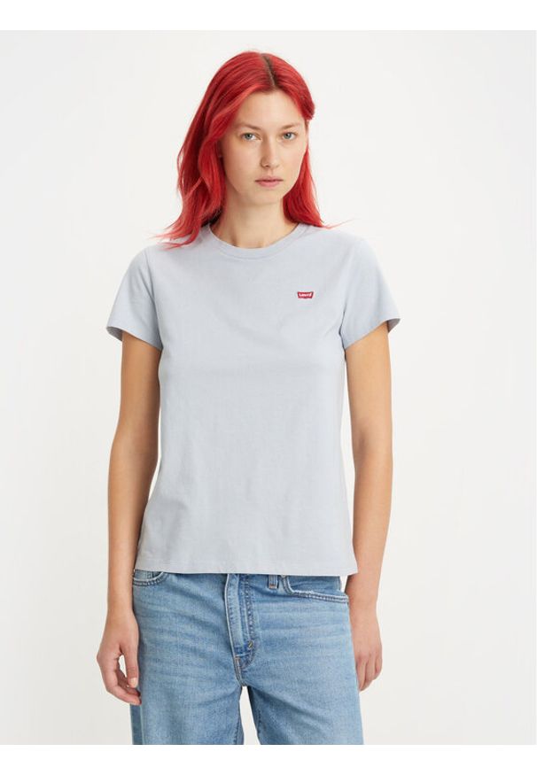 Levi's® T-Shirt The Perfect Tee 391850210 Błękitny Regular Fit. Kolor: niebieski