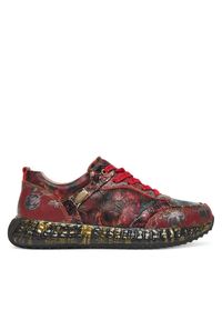 Laura Vita Sneakersy Burton 36 Czerwony. Kolor: czerwony. Materiał: skóra