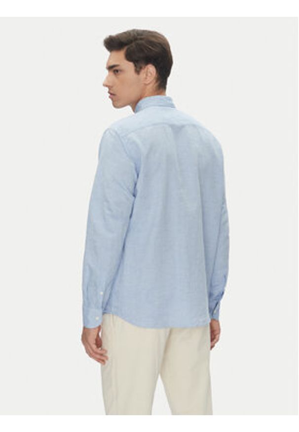 BOSS Koszula C-Hal 50539531 Błękitny Casual Fit. Okazja: na co dzień. Kolor: niebieski. Materiał: bawełna. Styl: casual