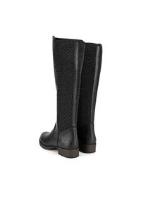 Rieker Kozaki Z9591-00 Czarny. Kolor: czarny. Materiał: skóra