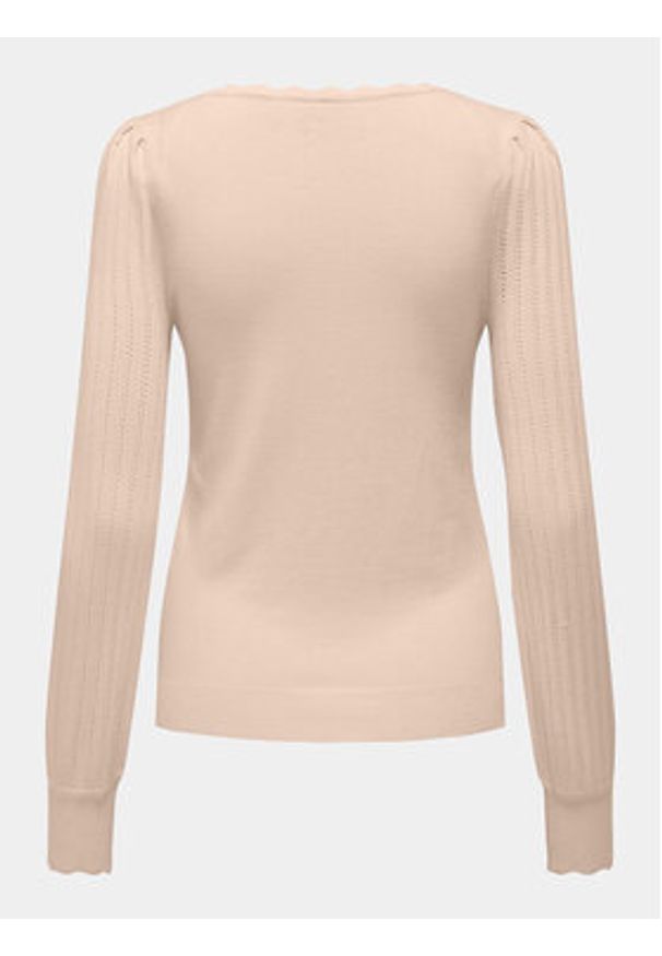 only - ONLY Sweter Meddi 15311544 Różowy Regular Fit. Kolor: różowy. Materiał: syntetyk