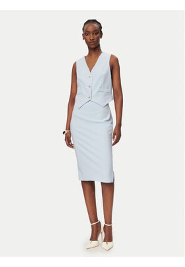 Rinascimento Kamizelka garniturowa CFC0128644003 Różowy Regular Fit. Kolor: różowy. Materiał: syntetyk