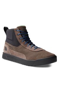 The North Face Sneakersy M Larimer Mid WpNF0A52RMSDE1 Brązowy. Kolor: brązowy. Materiał: zamsz, skóra